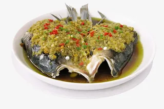 酸菜剁椒鱼头免抠