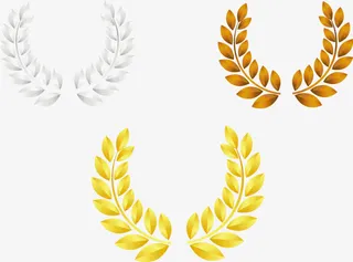 金色橄榄枝免抠