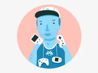 扁平化卡通人物免抠