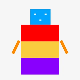 方块雪人素材免抠