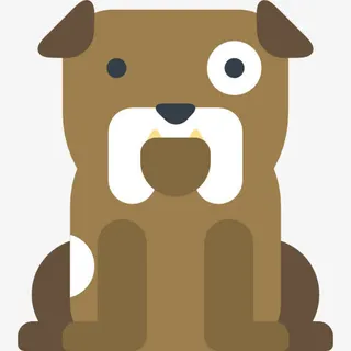 斗牛犬图标免抠