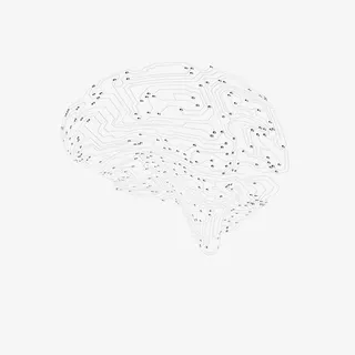 科技线条电路大脑免抠