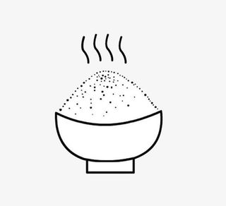 大米饭简图免抠