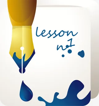 卡通黄色钢笔免抠