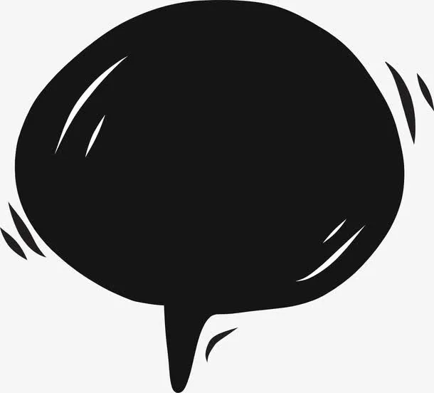 圆形手绘对话框免抠