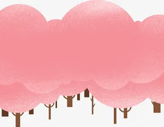 春天樱花海报装饰免抠