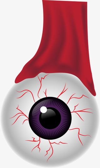 全国爱眼日发红的眼睛免抠