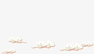 白色的祥云图案免抠