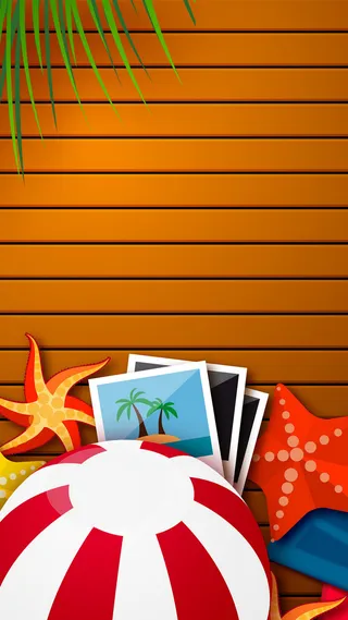 清凉夏日H5背景高清