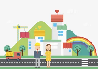 正在建造的房屋免抠