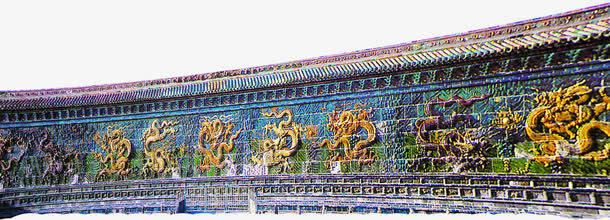 中秋节中国风古老墙壁免抠