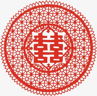 囍剪纸免抠