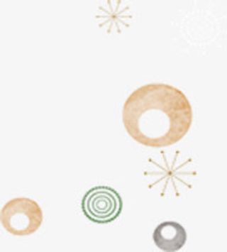 可爱卡通手绘气泡雪花造型免抠