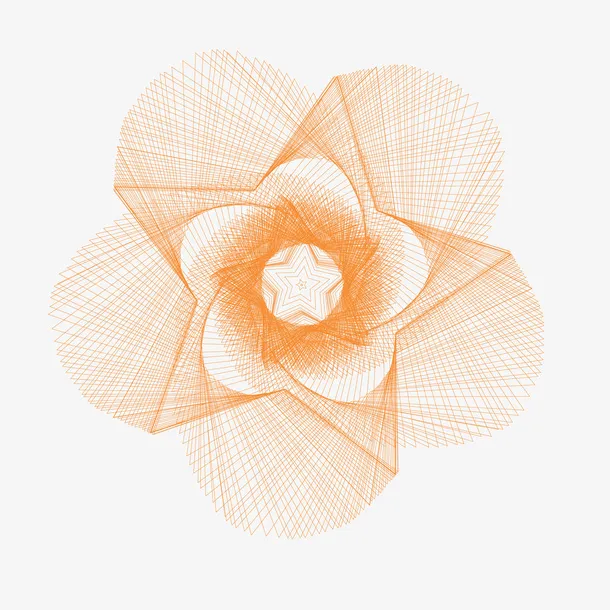 五角星  花瓣  元素免抠
