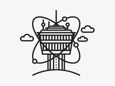 科技感建筑免抠