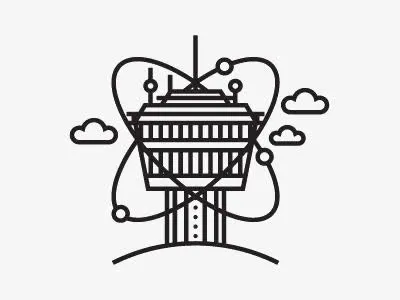 科技感建筑免抠