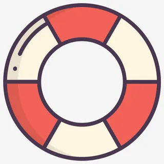 常见问题解答帮助信息救生圈救生免抠