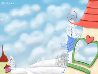 浪漫韩式插画海报高清