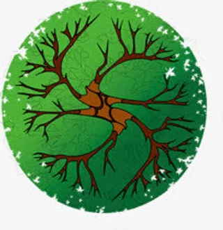 手绘绿色渐变植物装饰免抠