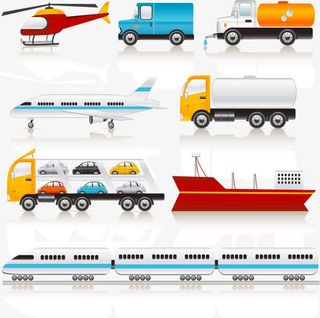 各式各样的交通工具矢量素材,免抠