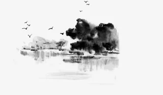 水墨山水免抠