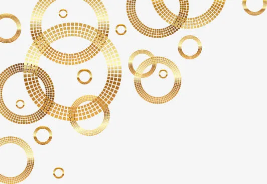 金色装饰圆背景