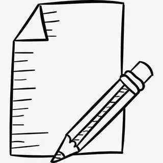 纸和铅笔图标免抠