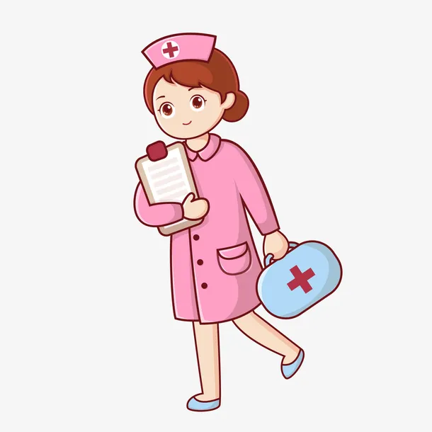 医药箱文件夹制服红十字小护士免抠