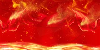 红色年会盛典企业年会PSD素材高清商务科技背景