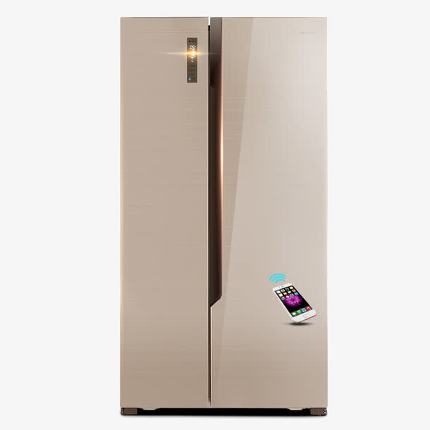 海信香槟金双开门冰箱免抠
