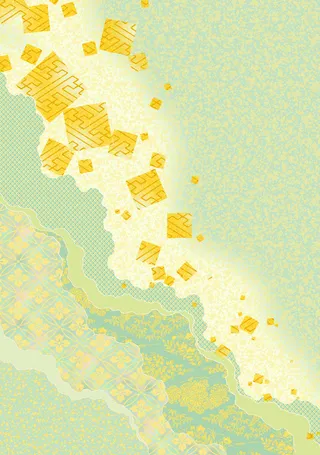 绿色复古纹理拼接背景素材高清