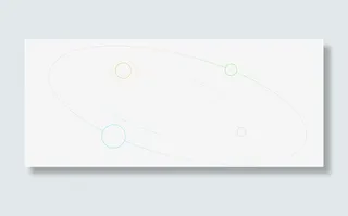 线条卫星轨道太阳系免抠