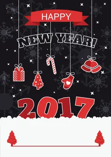 创意2017新年海报高清