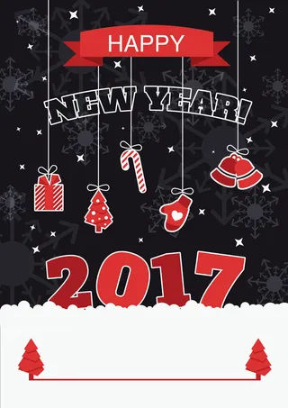 创意2017新年海报高清