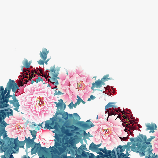 牡丹免抠