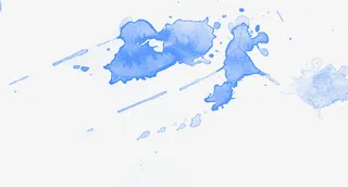 水墨蓝色效果壁纸图免抠