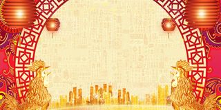 红色灯笼跨年背景高清