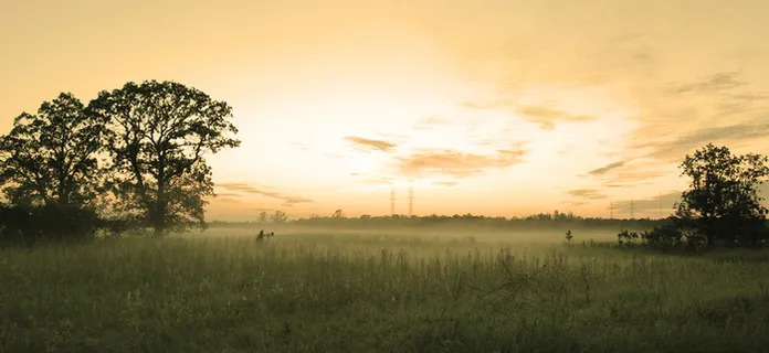 梦幻日落草原海报背景高清
