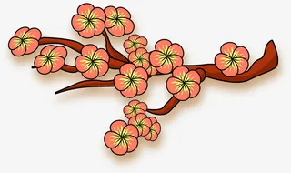 节日树枝 元素免抠