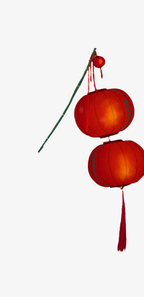 中国风红灯笼装饰免抠