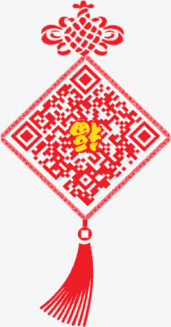 中国结二维码免抠