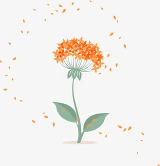 蒲公英花瓣矢量免抠