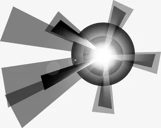 灰色光芒光束免抠