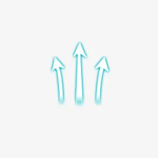 透气向上箭头装饰免抠手绘/卡通卡通元素