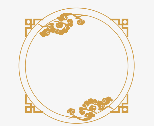 中国风标题元素免抠