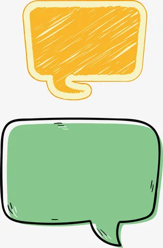 复古漂亮提问框免抠