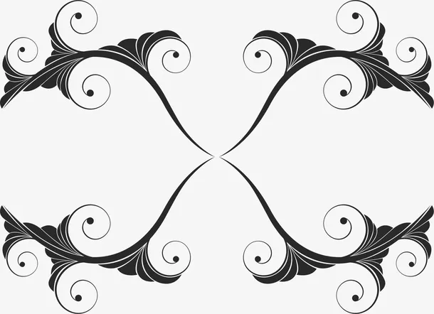 边框角花底纹素材免抠