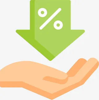 电商折扣优惠降价促销箭头素材免抠
