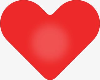 创意手绘红色小爱心免抠