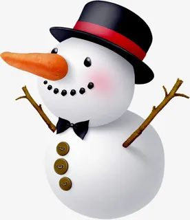 气氛圣诞雪人卡通免抠 气氛圣诞雪人卡通免抠